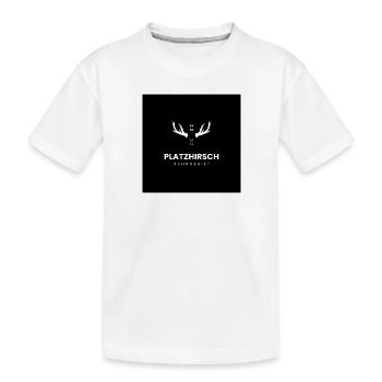 Platzhirsch Ruhrgebiet Design - Kinder Premium Bio T-Shirt - Weiß - Vorne
