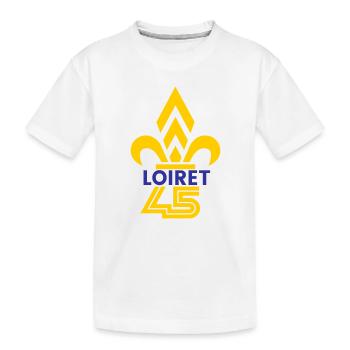 Fleur de Lys Loiret 45 - T-shirt bio Premium Enfant - blanc - Devant