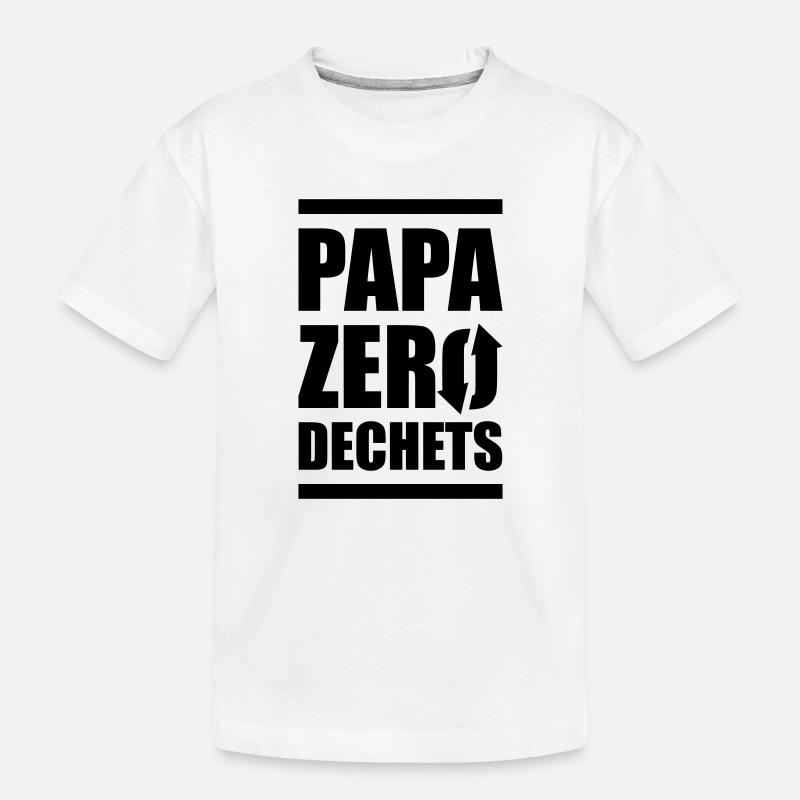 Zero Waste Vater - Kinder Premium Bio T-Shirt - Weiß