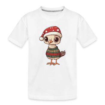 Bouquet Noël - T-shirt bio Premium Enfant - blanc - Devant