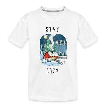 stay_cozy - T-shirt bio Premium Enfant - blanc - Devant