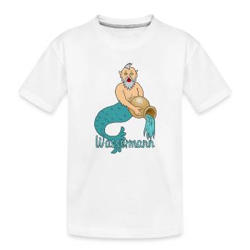 Signe du zodiaque Verseau - T-shirt bio Premium Enfant - blanc - Devant