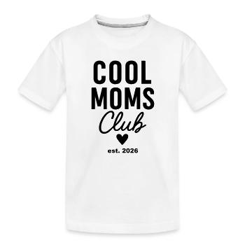 Club des mamans cool 2026 – Pour les futures ou nouvelles mamans - T-shirt bio Premium Enfant - blanc - Devant
