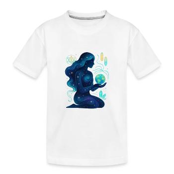 Gaïa cosmique - Mère Nature - T-shirt bio Premium Enfant - blanc - Devant