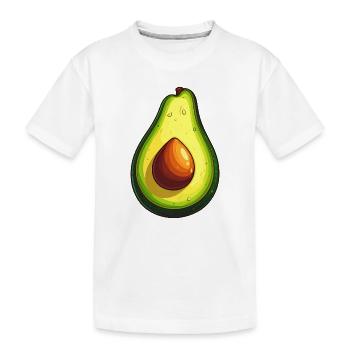 Avocado - Kinder Premium Bio T-Shirt - Weiß - Vorne