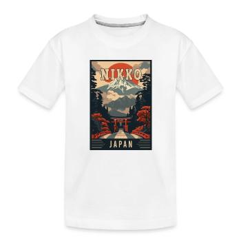 Découvrez la tranquillité de Nikko au Japon - T-shirt bio Premium Enfant - blanc - Devant
