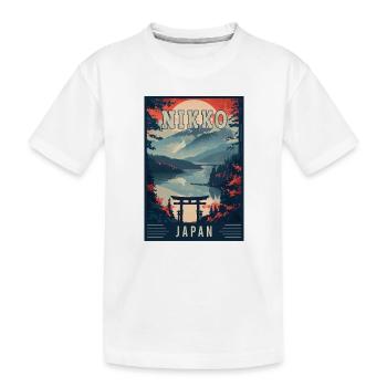 Découvrez la tranquillité de Nikko au Japon - T-shirt bio Premium Enfant - blanc - Devant