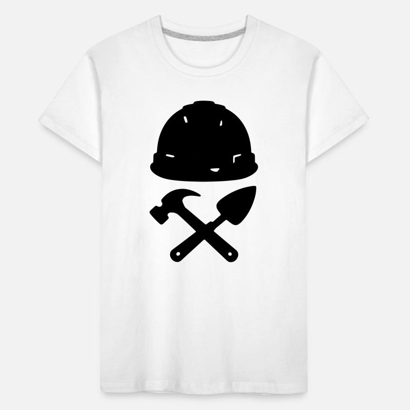 T-Shirt-Konstruktion – Builder Tools Helm Kinder Premium Bio T-Shirt