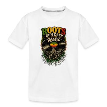 Roots run deep in the wax - T-shirt bio Premium Enfant - blanc - Devant