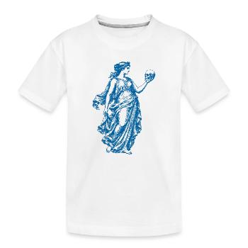 Déesse au crâne - T-shirt bio Premium Enfant - blanc - Devant