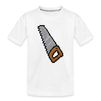 Scie à pixel - T-shirt bio Premium Enfant - blanc - Devant