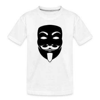 Masque Anonyme - T-shirt bio Premium Enfant - blanc - Devant