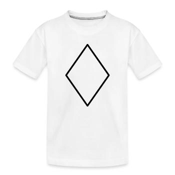 Mathematik Symbol - Raute - Kinder Premium Bio T-Shirt - Weiß - Vorne