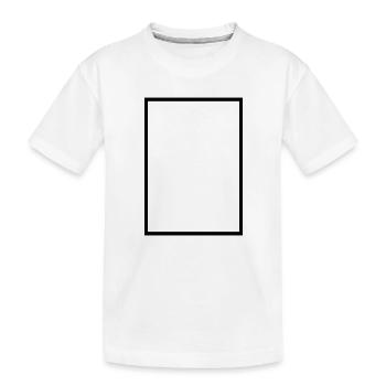 Mathématiques - icône rectangle - T-shirt bio Premium Enfant - blanc - Devant