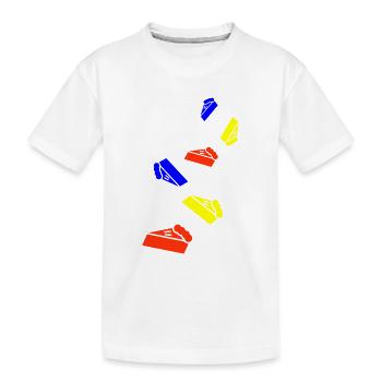 Icône du gâteau au fromage - T-shirt bio Premium Enfant - blanc - Devant