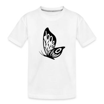 schmetterling - Kinder Premium Bio T-Shirt - Weiß - Vorne