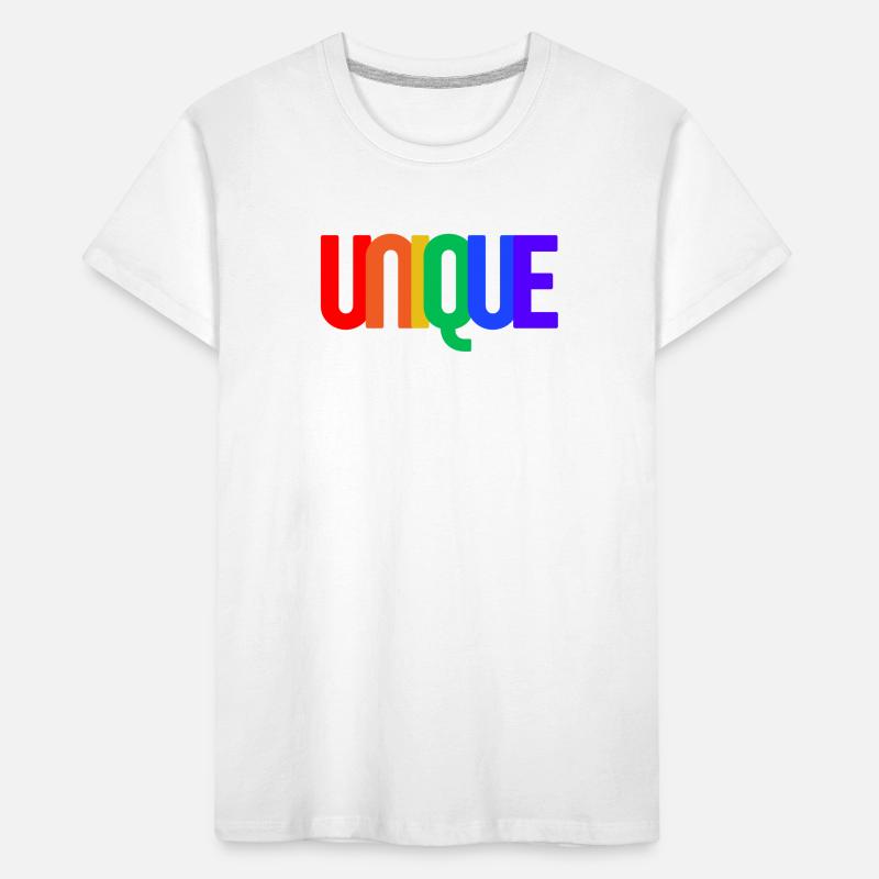 UNIQUE (rainbow) Kids' Premium Organic T-Shirt