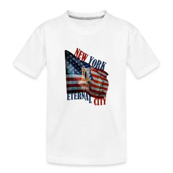 NEW YORK - T-shirt bio Premium Enfant - blanc - Devant