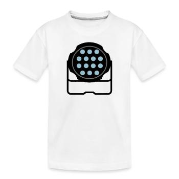Scheinwerfer4 - Kinder Premium Bio T-Shirt - Weiß - Vorne