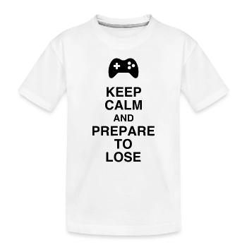 Gaming Gamer Video Game Player Geek - Kids' Premium Organic T-Shirt - white - Front