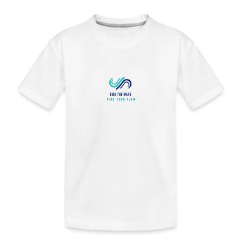 Ride the wave - T-shirt bio Premium Enfant - blanc - Devant