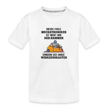 Mechatroniker Mechaniker Ingenieur Maschinenbau - Kinder Premium Bio T-Shirt - Weiß - Vorne