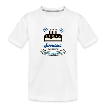 Geburtstag Schneider Schneiderei Azubi Geb - Kinder Premium Bio T-Shirt - Weiß - Vorne