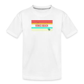 Venice Beach: Perfect Gift & Souvenir! - Kids' Premium Organic T-Shirt - white - Front