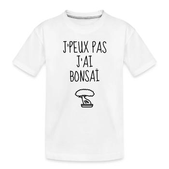 Bonsai / Bonsaika / Bonzai / Bonsaï / Bonzaï - T-shirt bio Premium Enfant - blanc - Devant