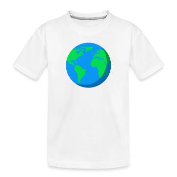 Globe Globe World Earth Planet Continent Ocean - Kids' Premium Organic T-Shirt - white - Front