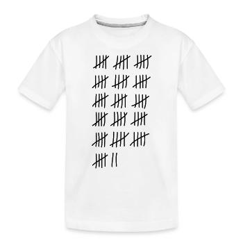 tage_zaehlen_82 - Kinder Premium Bio T-Shirt - Weiß - Vorne