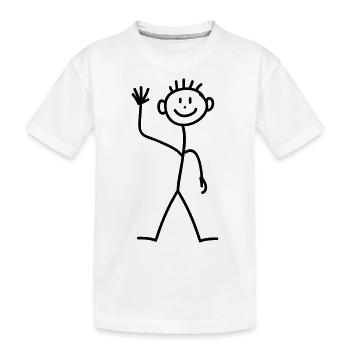 Hello Comic - Kinder Premium Bio T-Shirt - Weiß - Vorne