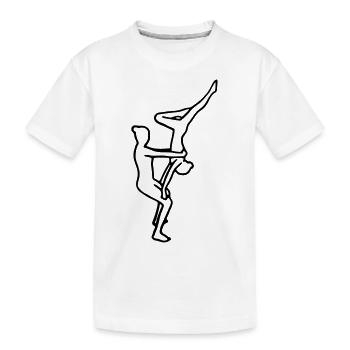 Acrobatie - T-shirt bio Premium Enfant - blanc - Devant