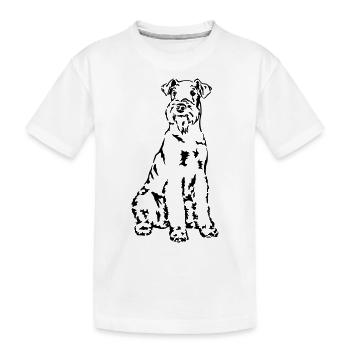 Airedale Terrier - Kids' Premium Organic T-Shirt - white - Front