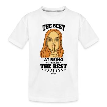 die beste - Kinder Premium Bio T-Shirt - Weiß - Vorne