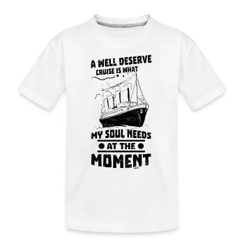 Kreuzfahrt - Kinder Premium Bio T-Shirt - Weiß - Vorne