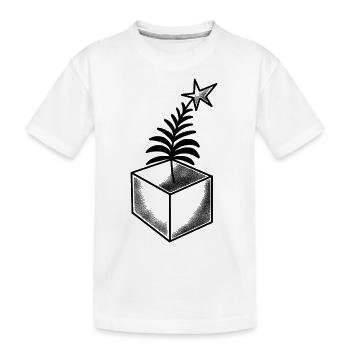 Hexen-Weihnachtsbox im Tat-Stil - Kinder Premium Bio T-Shirt - Weiß - Vorne