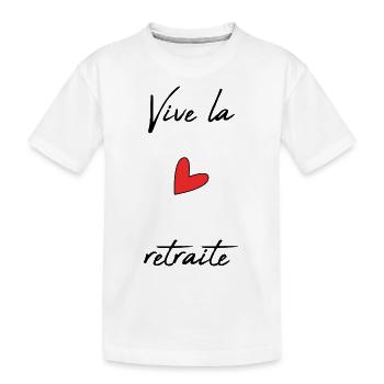 RETIREMENT. RETIREMENT. RETIRED. RETIREMENT - Kids' Premium Organic T-Shirt - white - Front