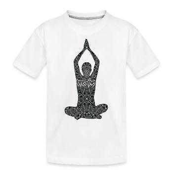 Yoga Meditation Spa Namaste - Kinder Premium Bio T-Shirt - Weiß - Vorne