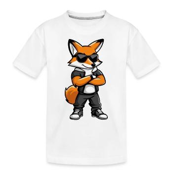 Bande dessinée Fox - T-shirt bio Premium Enfant - blanc - Devant