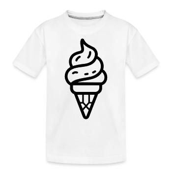 Glace - Kids' Premium Organic T-Shirt - white - Front