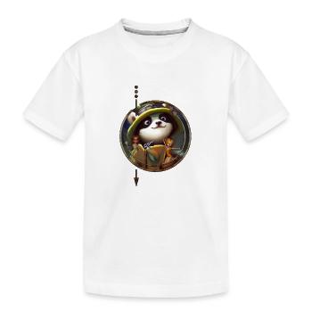 Niedlicher Panda mit kleinen Feen - Kinder Premium Bio T-Shirt - Weiß - Vorne