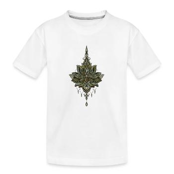 De belles et mystérieuses fleurs de lotus. - T-shirt bio Premium Enfant - blanc - Devant