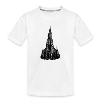 Ulm Minster Tower Street Art - T-shirt bio Premium Enfant - blanc - Devant