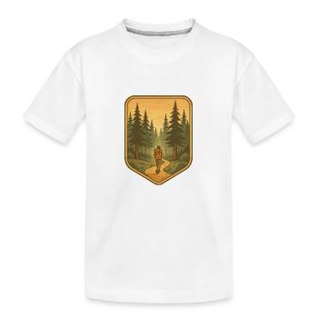 In den Wald - Kinder Premium Bio T-Shirt - Weiß - Vorne