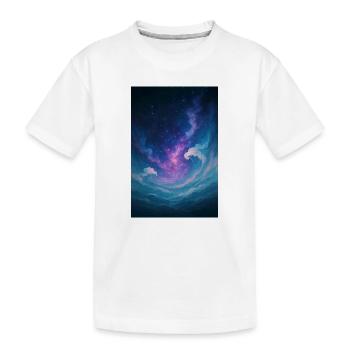 L’univers Wave - T-shirt bio Premium Enfant - blanc - Devant