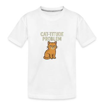 Sensations de chat prononcées - T-shirt bio Premium Enfant - blanc - Devant