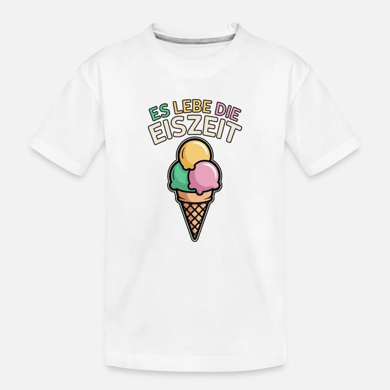 Es lebe die Eiszeit - eiscreme - Kinder Premium Bio T-Shirt - Weiß