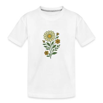 Bouquet de fleurs - T-shirt bio Premium Enfant - blanc - Devant