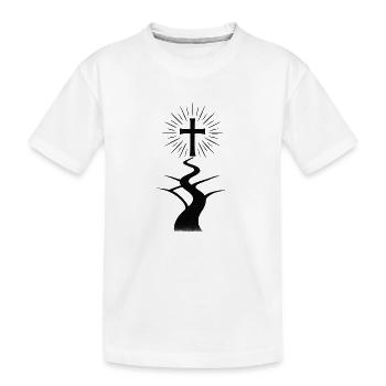 Chemin de Croisement / Le Chemin Étroit - T-shirt bio Premium Enfant - blanc - Devant